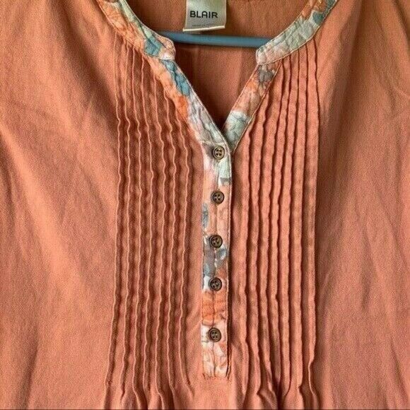 Blair Peach Floral Tank Top | Women Medium - Picture 5 of 7